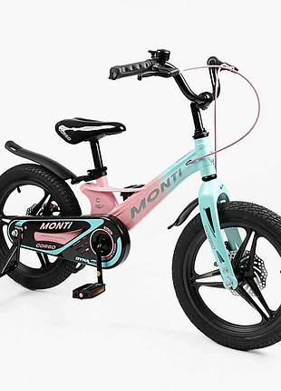 Велосипед 16" дюймів 2-х колісний corso «monti» mt-16998
