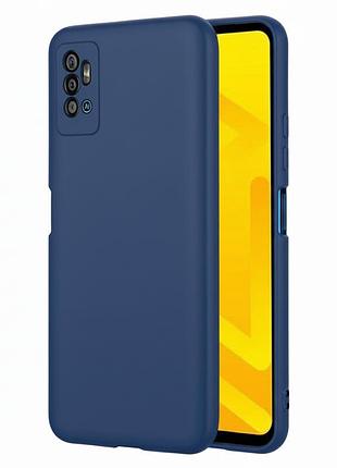 Чохол fiji full soft premium для zte blade a71 протиударний бампер з мікрофіброю dark blue