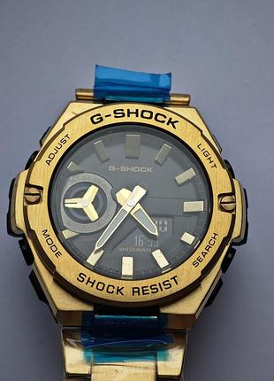 Годинник часи casio g-shock gst-b500 джишок золото (під золото)