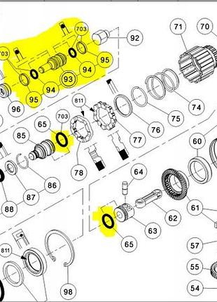 Перфоратор hilti te7 te16 te30 te300 te106 кольцо