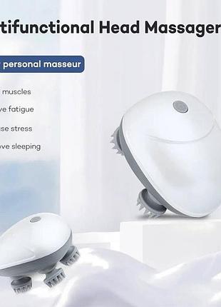 Массажёр для головы и тела smart sclap universal 3d smart massager 1100mah аккумулятор релакс отдых масажист