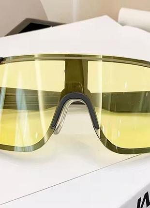 Спортивные велосипедные очки с зеркальной линзой uv400