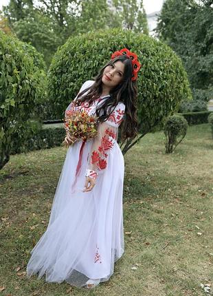 Платье вышиванка м-л в комплекте есть мужская рубашка
