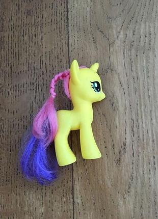 Пони игрушка резиновая с гривой и хвостом