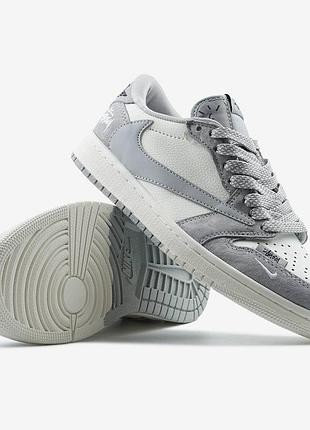 Jorgan 1 low x travis scott x stussy grey