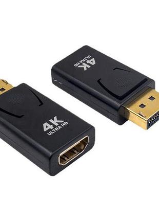 Переходник адаптер displayport на hdmi 4k ultra hd конвертер преобразователь