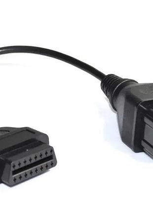 Переходник для сканера на renault 12 pin на 16 pin obd2 автомобилем, делфи, tcs, multidiag, k-lin