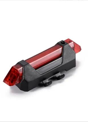 Задний фонарь для велосипеда usb bs-216 (водонепроницаемый, легкая установка)