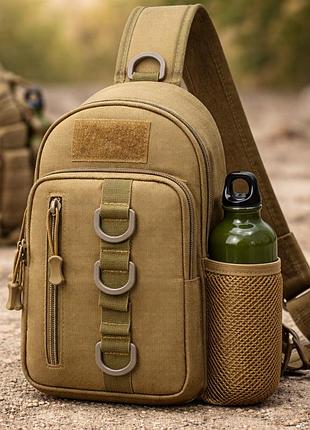 Тактическая сумка через плечо cordura 1000d слинг с системой molle