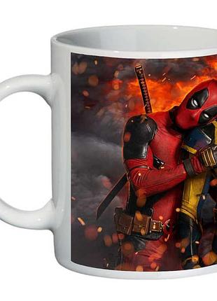 Чашка дідпул і росомаха (мережка supercup deadpool wolverine 0037)