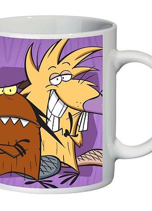 Чашка крутые бобры (кружка supercup the angry beavers 001)