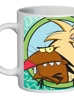 Чашка крутые бобры (кружка supercup the angry beavers 002)