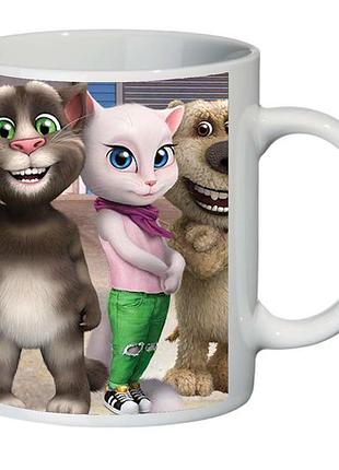 Чашка говорящий том и друзья (кружка supercup talking tom 003)
