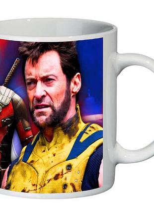 Чашка росомаха и дедпул (кружка supercup wolverine deadpool 0024)