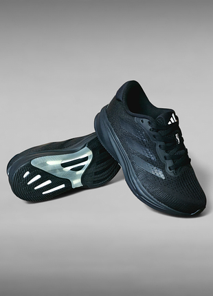 Женские - подростковые осенние кроссовки adidas supernova rise core black / carbon (36р/37р/39р/40р)
