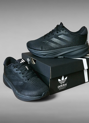 Женские - подростковые осенние кроссовки adidas supernova rise core black / carbon (36р/37р/39р/40р)
