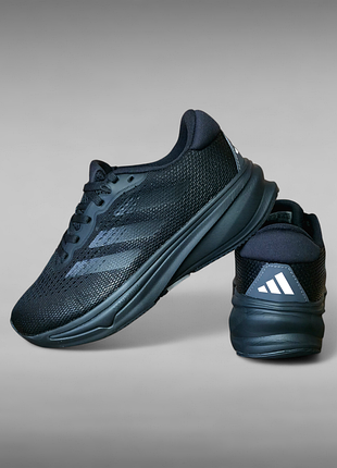 Женские - подростковые осенние кроссовки adidas supernova rise core black / carbon (36р/37р/39р/40р)