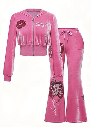 Костюм з стразами betty bop різні кольори
