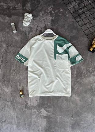 Стильна футболка найк оверсайз/футболка nike на літо