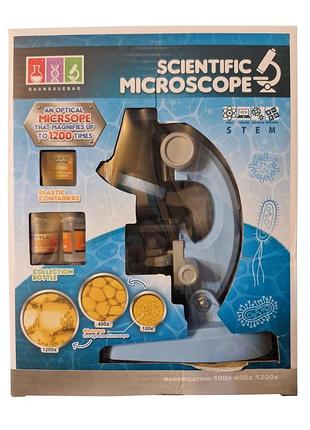 Развивающая игрушка детский микроскоп scientific microscope оранжевый