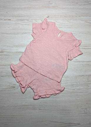 Легкий нежный хлопковый комплект для девочки на лето primark