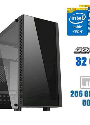 Рабочая станция vinga black tower / 2x (два) intel xeon e5-2689 (16 (32) ядер по 2.6 - 3.6 ghz) / 32 gb ddr3 ecc / 256 gb ssd m.2