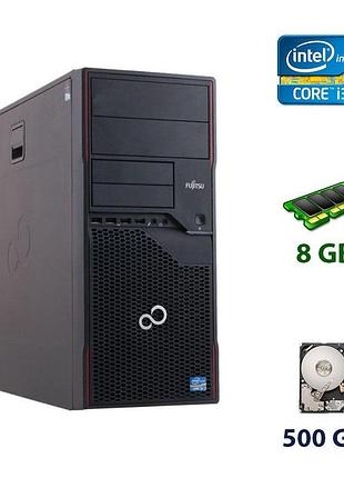 Компьютер fujitsu esprimo p700 e85+ tower / intel core i3-2120 (2 (4) ядра по 3.3 ghz) / 8 gb ddr3 / 500 gb hdd / dvd-rw