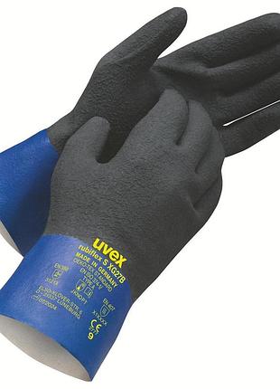 Перчатки химической защиты uvex rubiflex s xg27b с покрытием xtragrip-nbr (60560) размер 09 2