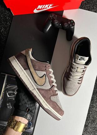 Новые мужские кроссовки nike sb dunk 991 brown grey