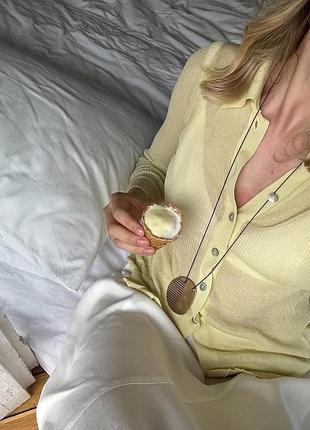 Красивый нежный полупрозрачный кардиган цвета масла zara☝️☝️☝️☝️☝️☝️☝️☝️☝️☝️