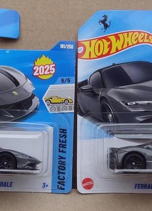 Машинка модель hot wheels ferrari sf90 stradale grey 2