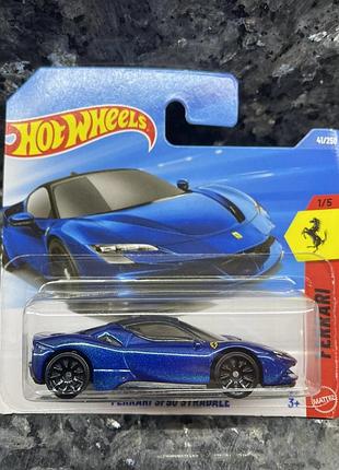 Машинка модель hot wheels ferrari sf90 stradale grey 4