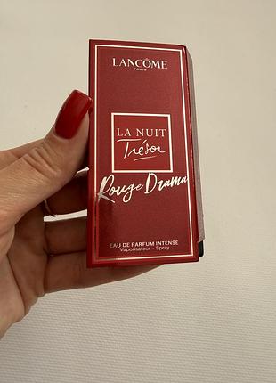 Пробник парфумована вода lancome la nuit tresor rouge drama intense, 1.2 ml