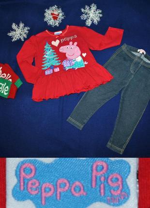 Новогодний костюм с пеппой елочкой на 80-86р
