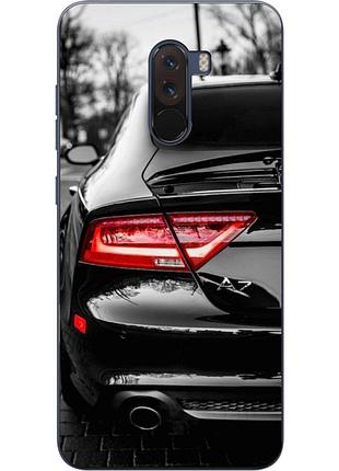 Силиконовый чехол для xiaomi pocophone f1 с рисунком audi