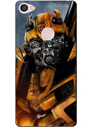 Силиконовый бампер для xiaomi note 5a prime с рисунком бамблби