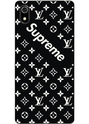 Чехол силиконовый для xiaomi redmi 7a с рисунком supreme lv