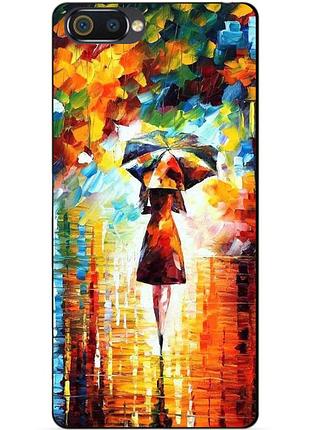 Силиконовый чехол бампер для realme c2 с рисунком прогулка