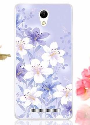Силиконовый чехол бампер для xiaomi redmi note 2 с рисунком девушка 10
