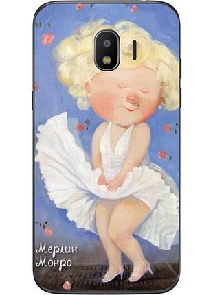 Силіконовий бампер для samsung j4 galaxy j400 з малюнком гапчинська монро