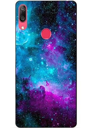 Силиконовый чехол для huawei y7 2019 с рисунком млечный путь