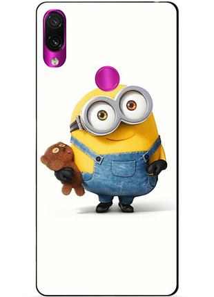 Чехол силиконовый для xiaomi redmi 7 с рисунком миньон боб