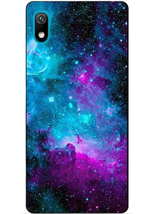 Силиконовый чехол для huawei y5 2019 с рисунком галактика