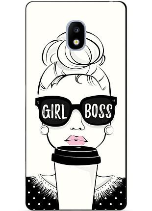 Силіконовий чохол для samsung j3 2017j330 з малюнком girl boss