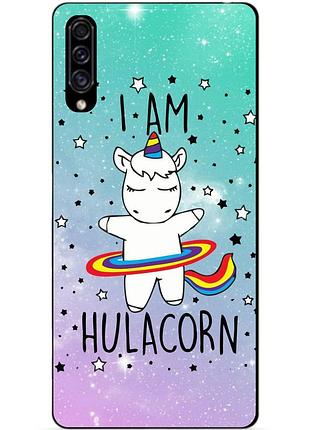 Силиконовый чехол бампер для samsung a30s 2019 galaxy a307f с рисунком единорог