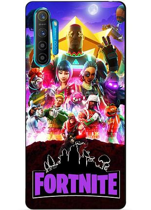 Силіконовий чохол бампер для realme x2 з малюнком fortnite