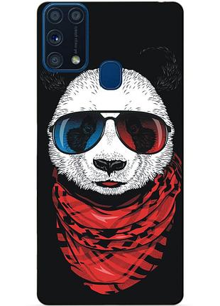 Силиконовый бампер чехол для samsung m31 galaxy m315f с рисунком панда