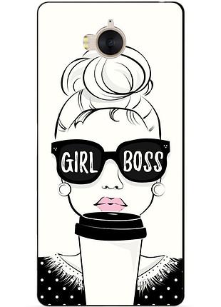 Чехол силиконовый для huawei y5 2017 с рисунком girl boss