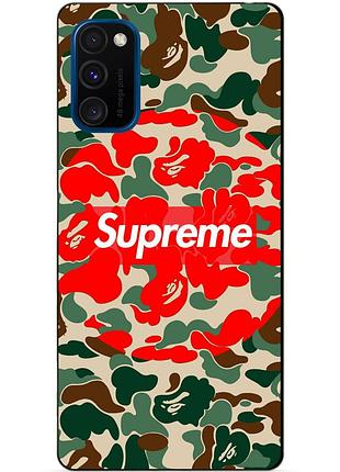 Силиконовый бампер чехол для samsung m30s 2019 galaxy m307f с рисунком supreme хаки