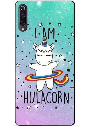Силиконовый чехол бампер для xiaomi mi 9 с рисунком единорог